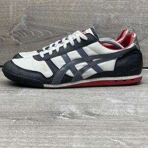 Onitsuka Tiger Serrano Shoes Mens Size 11 White Black Running XN201 Sneakers
